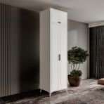 GuneyStore Milas 2 Kapaklı Komple MDF Ayaklı Yüklüklü Gardırop