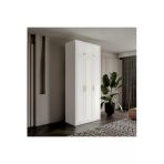 GuneyStore Milas 3 Kapaklı Komple MDF Yüklüklü Gardırop