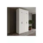 GuneyStore Milas 4 Kapaklı Komple MDF Yüklüklü Gardırop