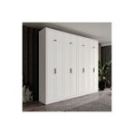 GuneyStore Milas 8 Kapaklı Komple MDF Yüklüklü Gardırop