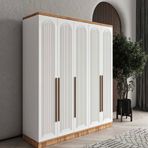 GuneyStore Rosa 5 Kapaklı Komple Mdf Gardırop