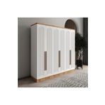 GuneyStore Rosa 6 Kapaklı Komple MDF Gardırop