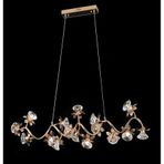 Gunkes 3389/1000 Gd Çiçek Desenli Sarkitli Gold Avize