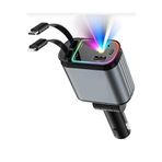 Gunkes 4in1s Usb C Type-C Araç Şarj Aleti, 4'ü 1 Arada Hızlı Şarj Araç 66W Araç Usb Çakmaklık Şarj Cihazı