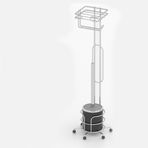 Gunkes 61091083 Tekno-Tel Ayaklı Tuvalet Kağıtlık Ve Fırçalık