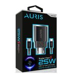 gunkes Auris 25 Watt Type-C to Type-C Pd Şarj Aleti Seti Başlık USB C Başlık + 1 Mt. Type C Kablolu