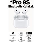 GUNKES Bluetooth Kulaklık Şarj Edilebilir Kablosuz Kulaklık - Yüksek Ses Kalitesi - PRO9S İST34 - Beyaz