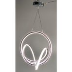 Gunkes D10 Tekli Siyah Krom Ledli Modern Oturma Odası Koridor Salon Led Avize