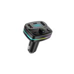 gunkes Fm Transmitter 5.0 Led Işıklı Bluetooth Araç Kiti Usb Mp3 Sd Kart Çakmaklık Girişli Oto Müzik Çalar