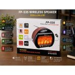 GUNKES FP-535 Şömine Görünümlü Nostaljik Radyo - El Fenerli Model - Ahşap