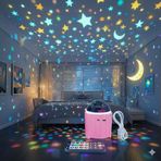 Gunkes lazer ışık projektör Ev, Kulüp, Doğum Günü, Düğün, Noel Için Uzaktan Kumandalı, Sesle Aktive Edilen Led Ü (Yıldız Projektörü) Ve Müzikli Bluetooth Hoparlörlü Gece Lambası.