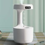 Gunkes Lz-599 Anti Gravity Su Damlası Buhar Makinesi Nemlendirici Led Ekran Usb Aromaterapi