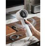 GUNKES Mini Klima El Fanı LED Ekranlı Taşınabilir Şarjlı Hız Göstergeli Asmalı Serinletici El Fanı