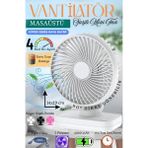 GUNKES Mini Soğutucu Vantilatör Type-C Şarjlı Masa Üstü Fan Taşınabilir 4 Mod Hız Ayarlı Pervane - Çok Renkli