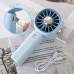 GUNKES ZB102 Mini Vantilatör Portatif Soğutucu Fan - Mavi