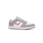 Günlük Kadın Rahat Esnek Hafif Sneaker Kaymaz Taban Bağcıklı Spor Ayakkabı 8075 (Gri-Pudra)