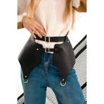 Günlük Kullanıma Seksi Deri Etek Harness - BRF1119 - Siyah