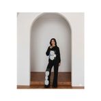 Günlük Moda Kadın Tesettür Triko Tunik ve Bol Paça Pantolon Alt Üst Takım