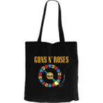 Guns N Roses Plak Siyah Kanvas Bez Çanta - 35x40cm