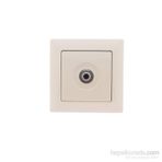 Günsan Elektrik 01281200-100172 Visage Tekli F Konnektörlü Krem Uydu Priz