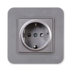 Günsan Elektrik 01371500-100116 Radius Çocuk Korumalı Gümüş Topraklı Priz
