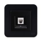 Günsan Elektrik 01373400-100120 Radius Nümeris Siyah Telefon Priz