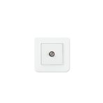 Günsan Elektrik 01379300-100172 Radius Tekli F Konnektörlü Fildişi Beyazı Uydu Priz