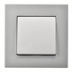 Günsan Elektrik 01401500-100101 Eqona Gümüş Anahtar