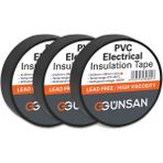 Günsan Elektrik 3 Adet Günsan Elektrik Siyah Izole Bant 0.13X18MMX10M