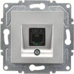Günsan Elektrik Eqona Tekli Data Prizi RJ45 Cat6 Gümüş Mekanizma