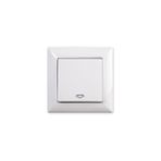Günsan Elektrik Visage Beyaz Light Anahtar + Çerçeve