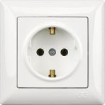 Günsan Elektrik Visage Beyaz Topraklı Priz + Çerçeve