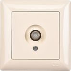 Günsan Elektrik Visage Krem Tekli F Konnektörlü Uydu Prizi