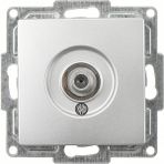 Günsan Elektrik Visage Tekli Uydu Gümüş F Konnektörlü Prizi Mekanizma