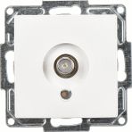 Günsan Elektrik Visage Tekli Uydu Prizi F Konnektörlü GeçişliSonlu Beyaz Mekanizma