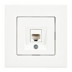 Günsan EQONA RJ45 CAT6 Beyaz Tekli Data Prizi
