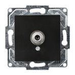Günsan EQONA RJ45 CAT6 + CAT3 Mat Siyah Data Nümeris Telefon Prizi