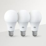 Gunsan Günsan 3'lü LED Ampul 7W Beyaz Işık E27 (6500K 630 Lümen 3 Adet) - Şeffaf