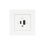 Günsan Gunsan Eqona Beyaz Şarj Prizi 20w Qc3.0 Pd Type-c + Usb Çift Çıkışlı