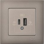 Gunsan Günsan Eqona Mocha Şarj Prizi 20W Qc3.0 Pd Type-C + USB Çift Çıkışlı - 1 Adet - Çok Renkli