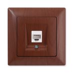 Günsan Visage Tekli Data Prizi (RJ45 Cat5), Ceviz