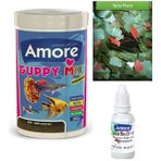 Guppy Mix Granules 250ml, Sera Flora 30gr Balık Yemi, Multivitamin Set