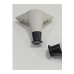 Gür GÜR 12 CM ÇİZGİLİ BİNGOLU PLASTİK GÜR KOLTUK-ÇEKYAT-DOLAP-MOBİLYA AYAKLARI