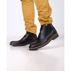 Gür Moda Chelsea Erkek Ortopedik Kışlık Soguk Geçirmez Su Geçirmez Günlük Bot - Siyah