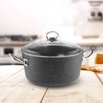 Güral Ametis Granit 26 cm Antrasit Derin Tencere