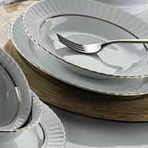 Güral Porselen 22 cm 12 Adet Yaldızlı Yemek Tabağı