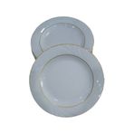 Güral Porselen 25 Cm Yaldızlı Düz Servis Tabağı 6 Lı