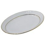 Güral Porselen 35 Cm 3'Lü Yaldızlı Büyük Salata Tabağı