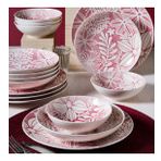 Güral Porselen 41865 Camelia Pembe 18 Parça 6 Kişilik Yemek Takımı