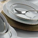 Güral Porselen 6'lı 19 cm Yaldızlı Yemek Tabak